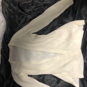 White cardigan